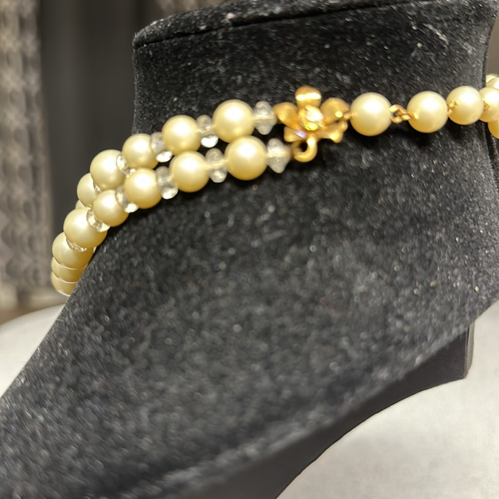 Mid-century stunning Vintage De Mario pearl and filigree necklace - Picture 3 of 8